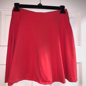 coral skater skirt